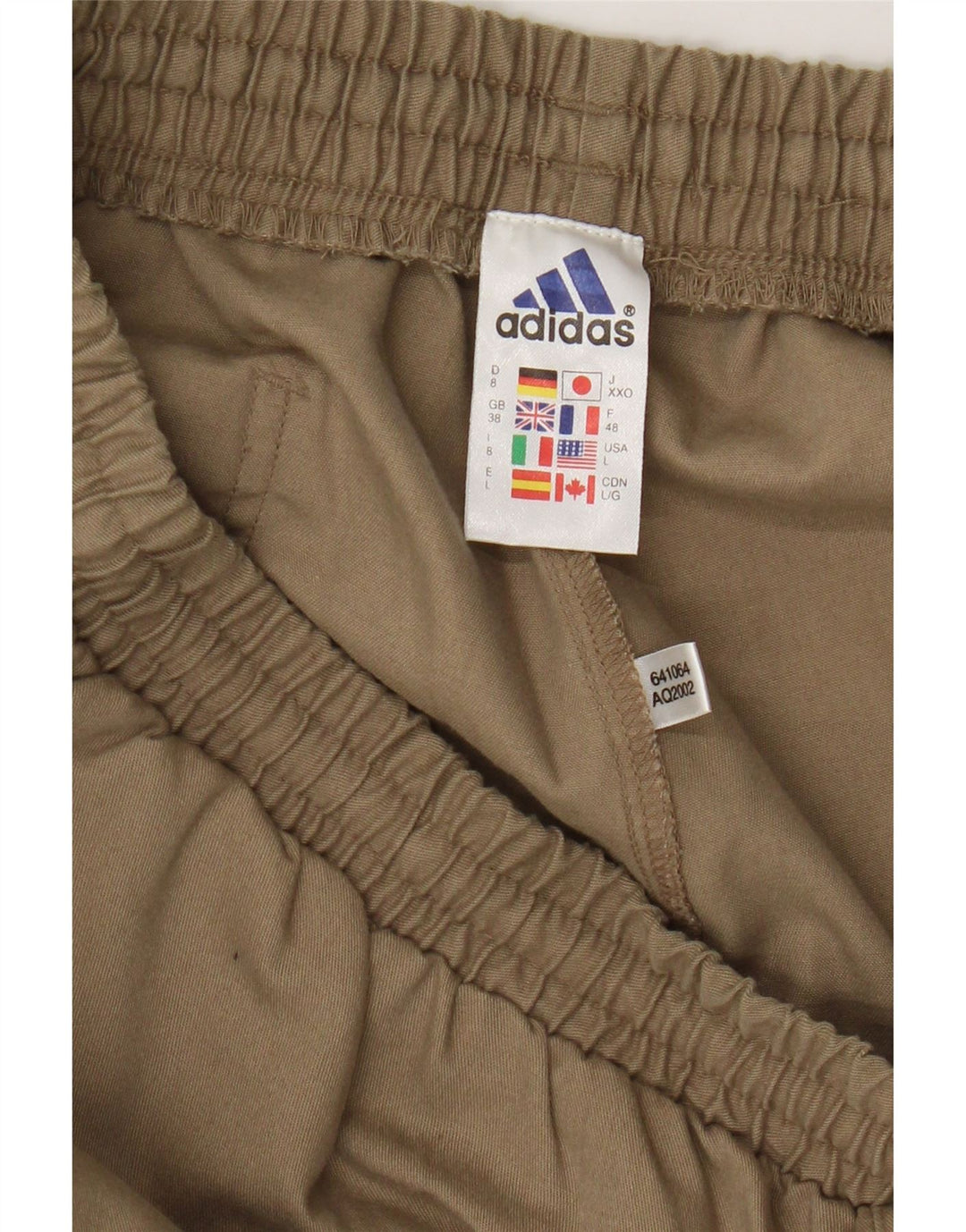 Adidas Herren Casual Shorts Large W32 Beige Polyester