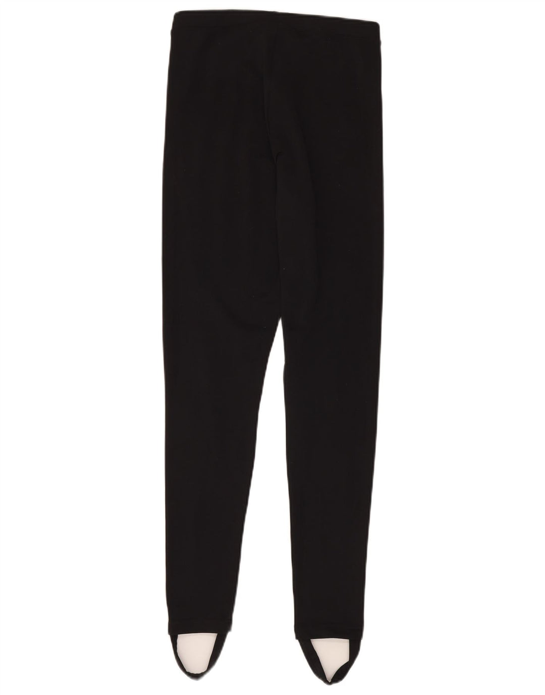 ADIDAS Damen Steigbügel-Leggings UK 10 Small Schwarz Polyester