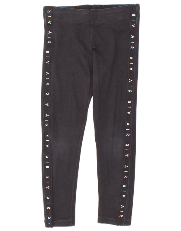 Nike Mädchen-Grafik-Leggings, 6–7 Jahre, XS, schwarze Baumwolle