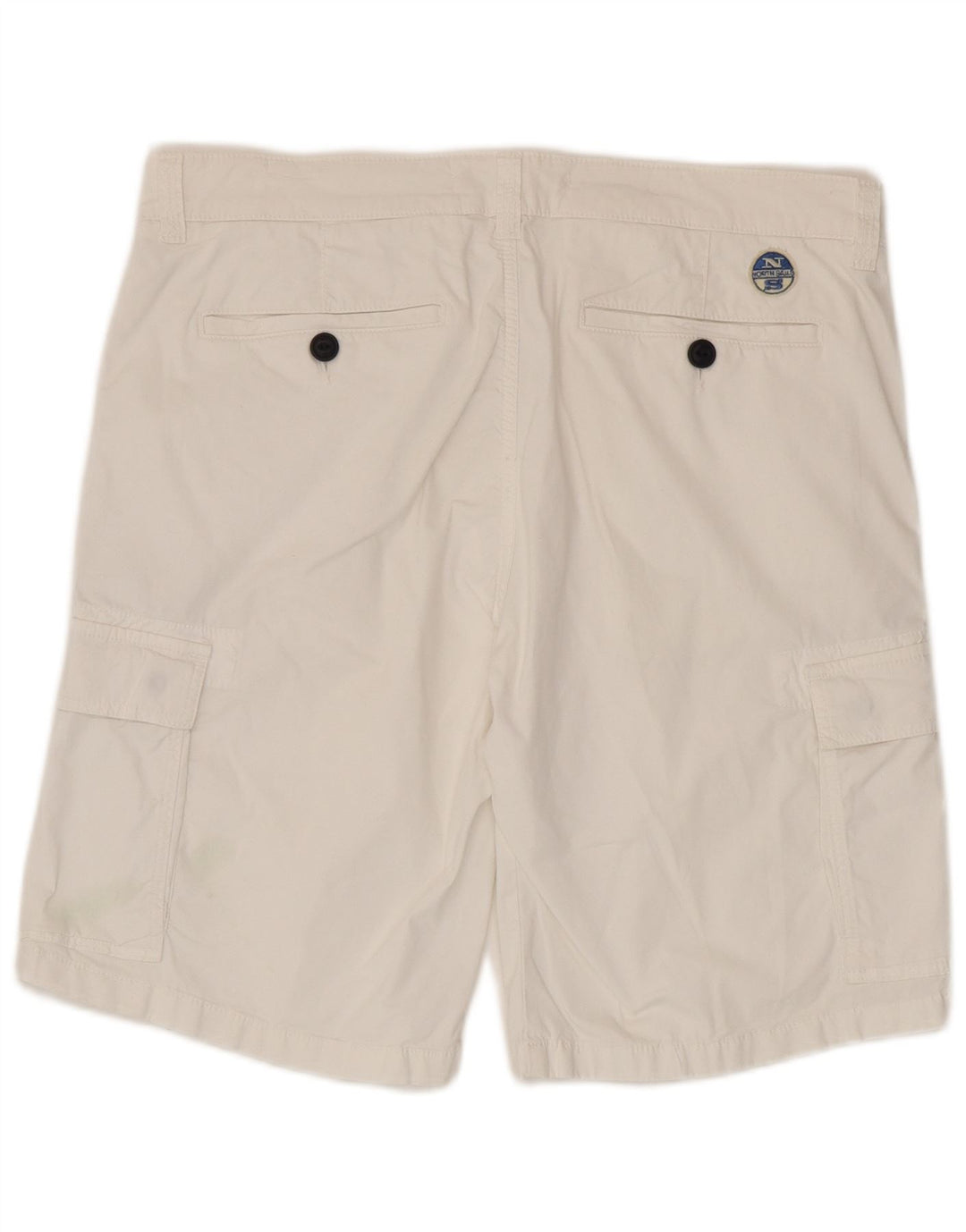 North Sails Herren-Cargoshorts W36 Large aus weißer Baumwolle