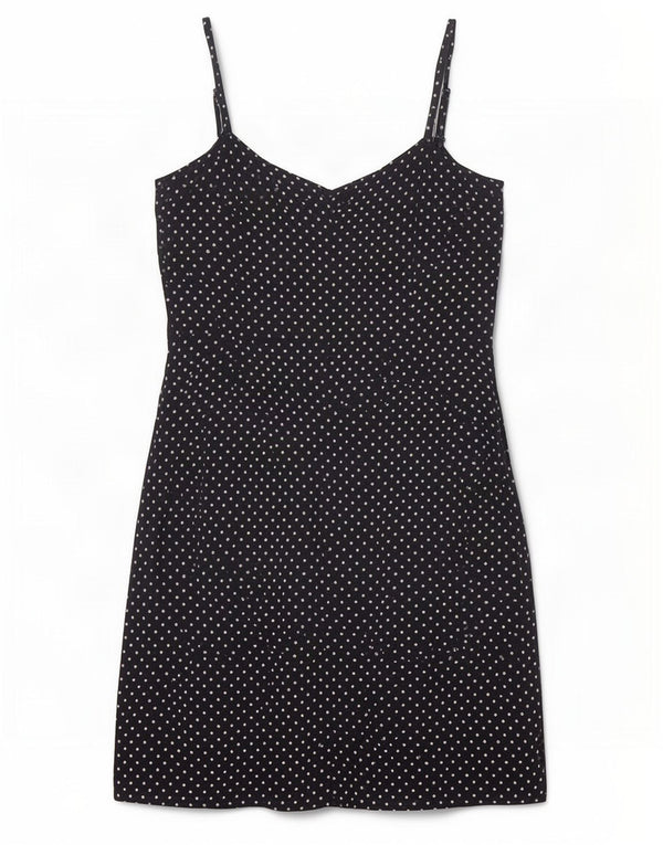 Blues Club Damen-Unterkleid, Größe 44, Marineblau, gepunktet, Viskose
