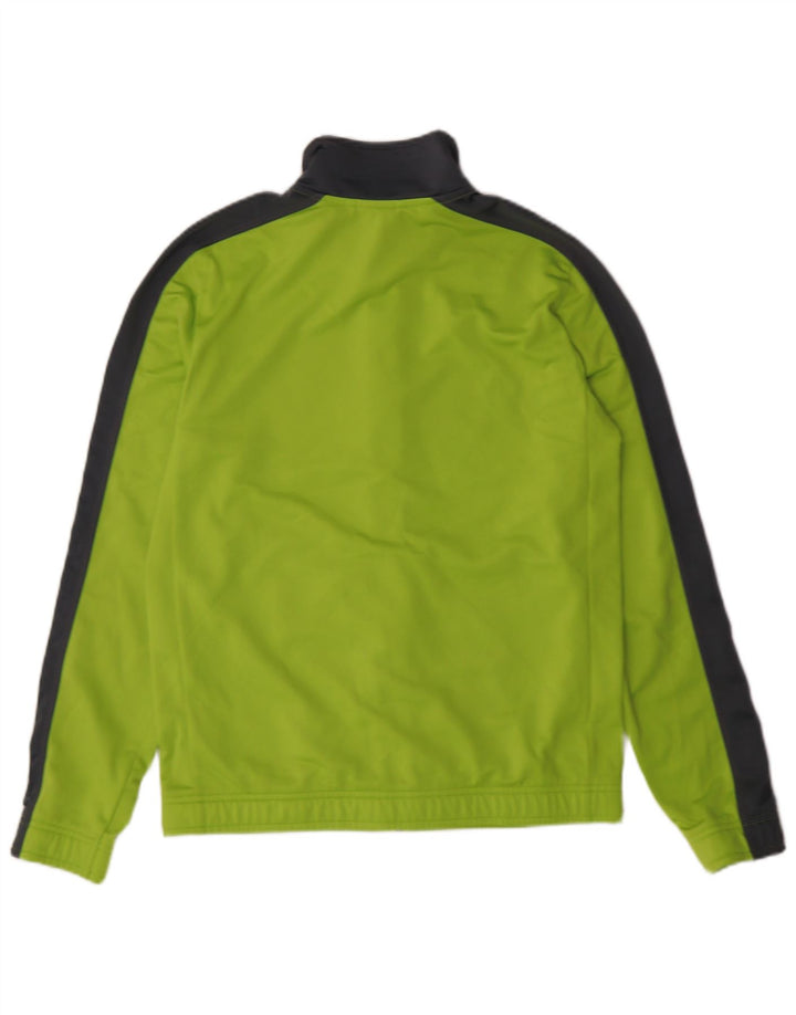PUMA Herren-Trainingsanzug mit grafischem Oberteil, klein, grün, Farbblock-Polyester