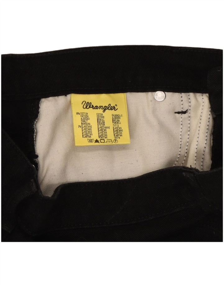 Wrangler Damen Bootcut-Jeans W31 L32 Schwarze Baumwolle