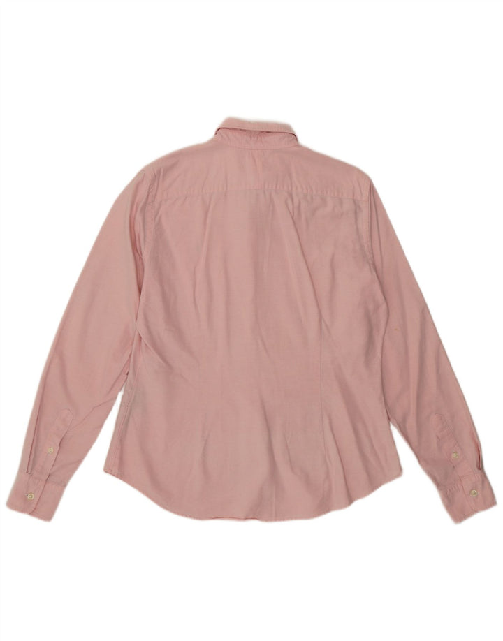 Ralph Lauren Damen Slim Fit Hemd US 12 Large Rosa Baumwolle