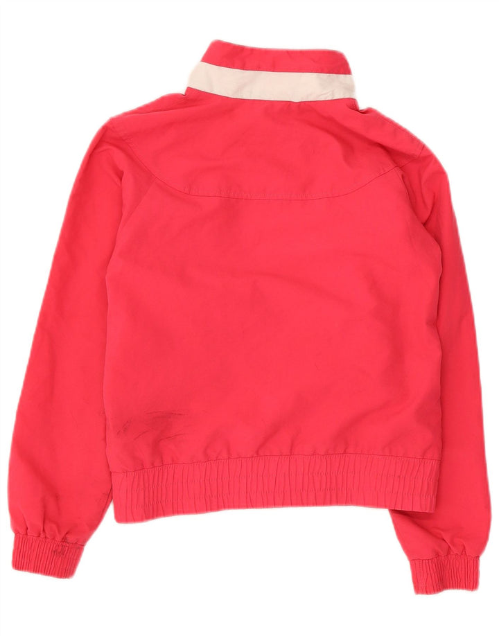 Nike Mädchen-Trainingsanzug-Top-Jacke, 10–11 Jahre, Mittelrosa, Farbblock
