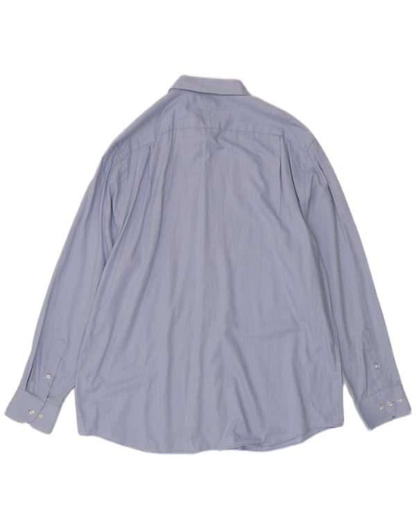 Pierre Cardin Herrenhemd, Größe 17,5 XL, blau gepunktete Baumwolle