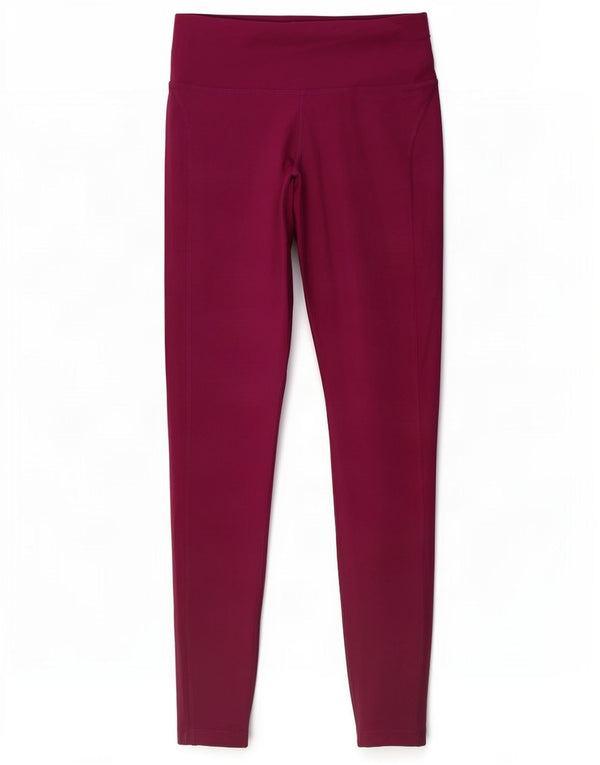 Nike Damen Dri Fit Leggings UK 10 Small Maroon