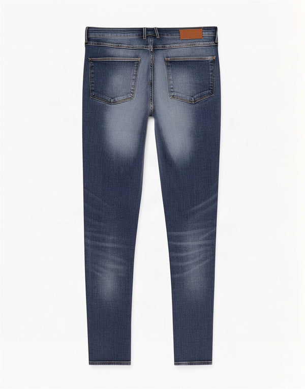 Zara Damen Distressed Skinny Jeans EU 42 Large W32 L33 Blaue Baumwolle