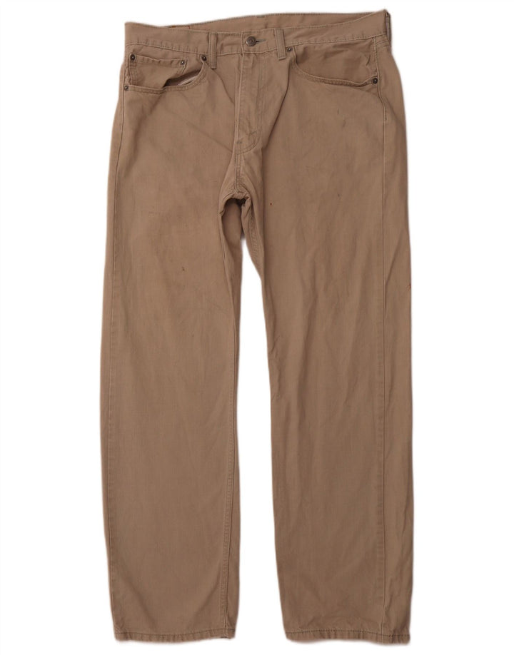 LEVI'S Herren 501 Straight Jeans W36 L30 Beige Baumwolle