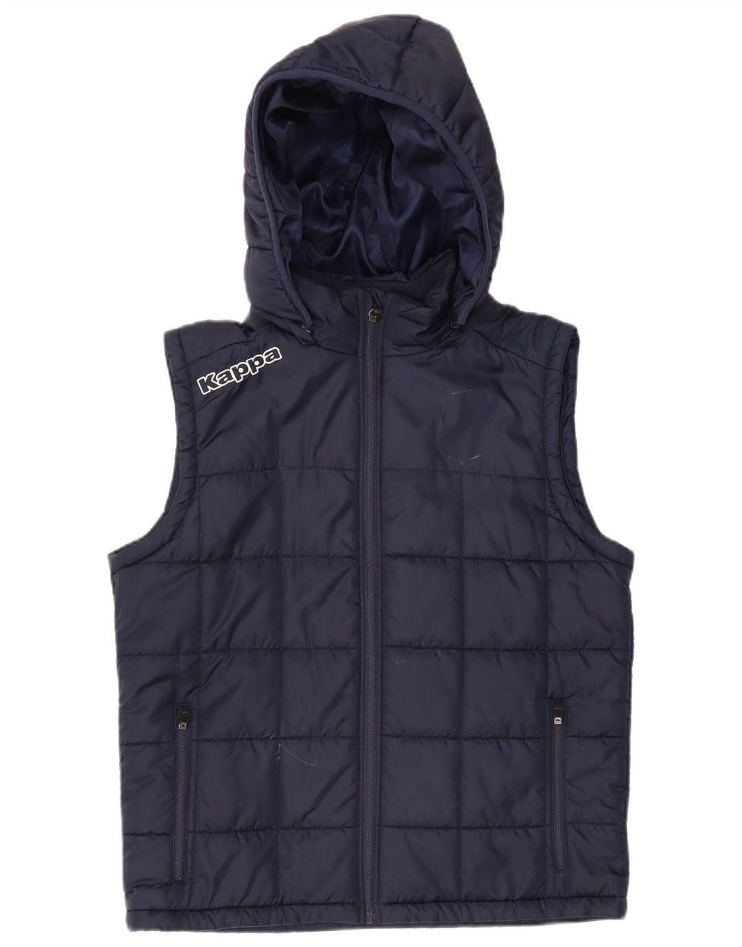 Kappa Herren-Weste mit Kapuze, gepolstert, UK 40, Größe L, Marineblau, Polyester