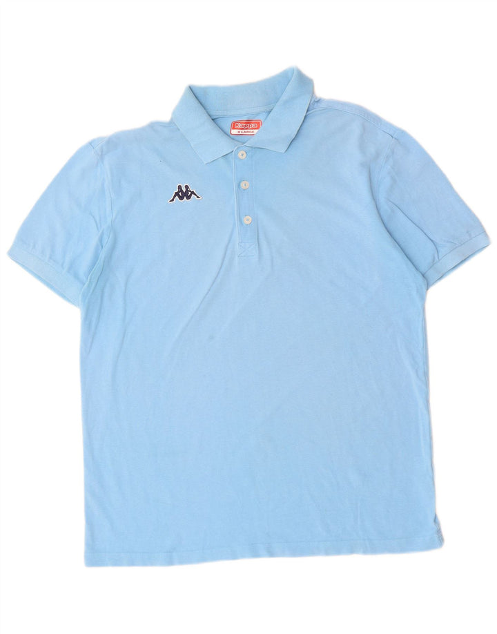Kappa Herren Poloshirt XL Blau Baumwolle