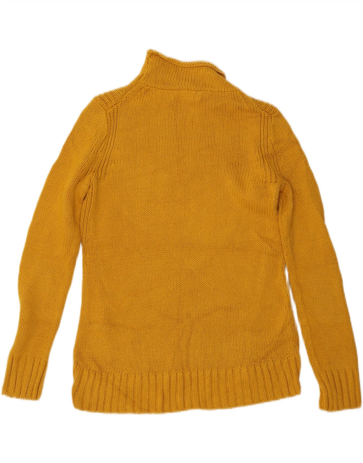 J. CREW Rollkragenpullover für Damen, UK 10, Größe S, Gelb, Baumwolle