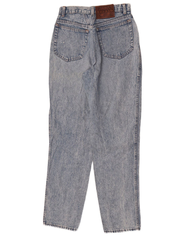 Wild Jeans Damen High Waist Tapered Jeans IT 50 XL W36 L32 Blaue Baumwolle