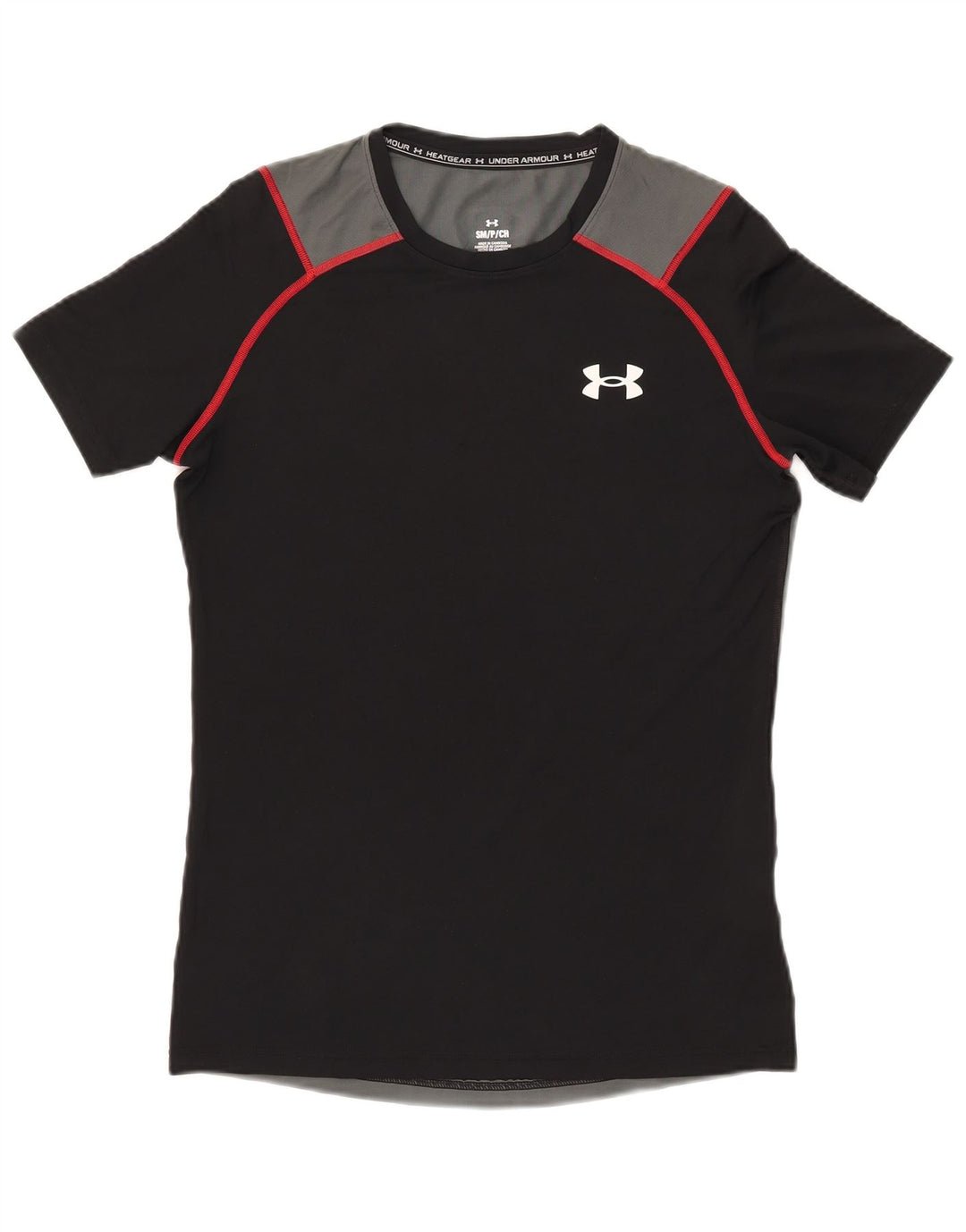 Under Armour Herren T-Shirt Top Small Schwarz Colourblock Polyester