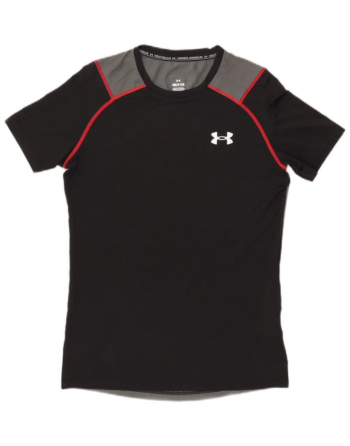 Under Armour Herren T-Shirt Top Small Schwarz Colourblock Polyester