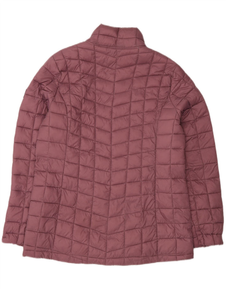 Reebok Damen Wattierte Jacke UK 14 Medium Maroon Polyester