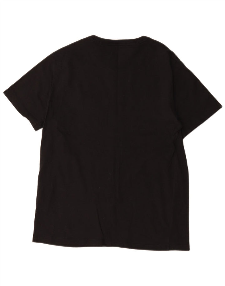 Levi's Herren Standard-T-Shirt-Oberteil aus mittelschwarzer Baumwolle
