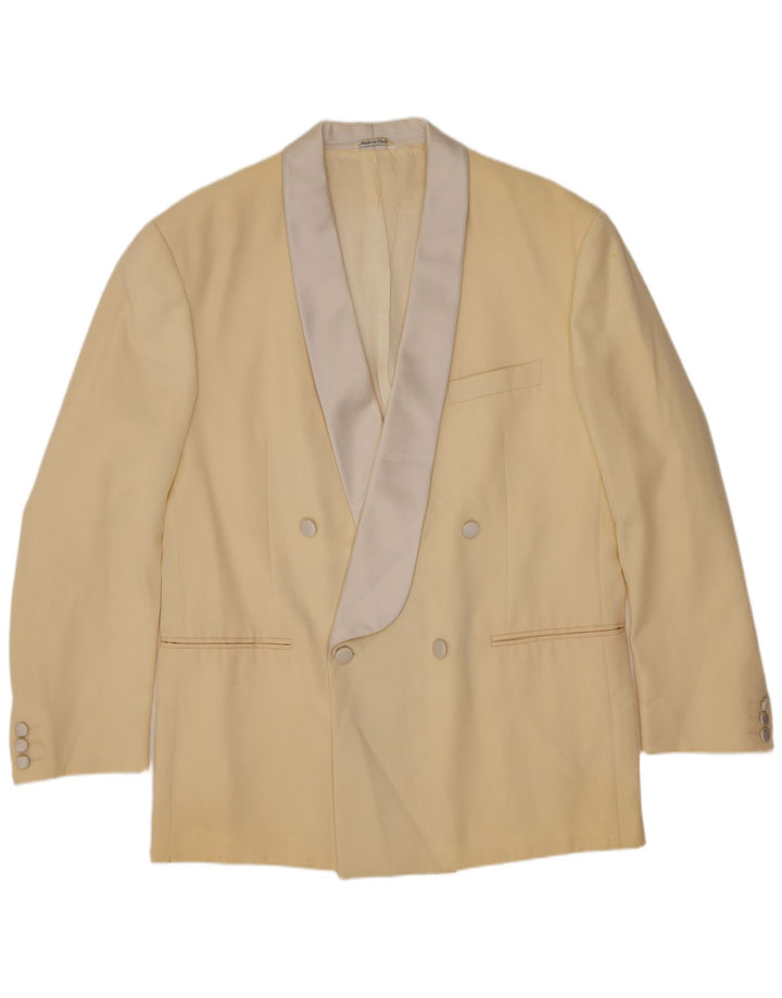Carlo Pignatelli Herren Zweireiher Blazer Jacke IT 52 XL Gelb