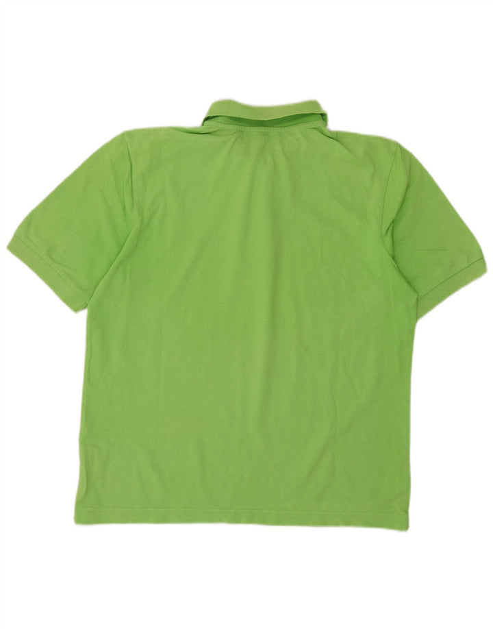 Kappa Herren-Poloshirt, groß, grüne Baumwolle