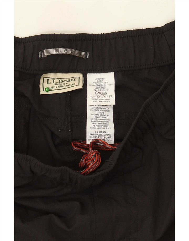 L.L.Bean Herren-Trainingshose, Größe L, Schwarz, Polyester