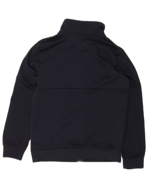 ADIDAS Jungen-Trainingsanzug, Top-Jacke, 9–10 Jahre, marineblaues Polyester