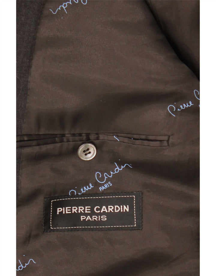 Pierre Cardin Herren Zweireihiger Blazer Jacke UK 40 Large Grau