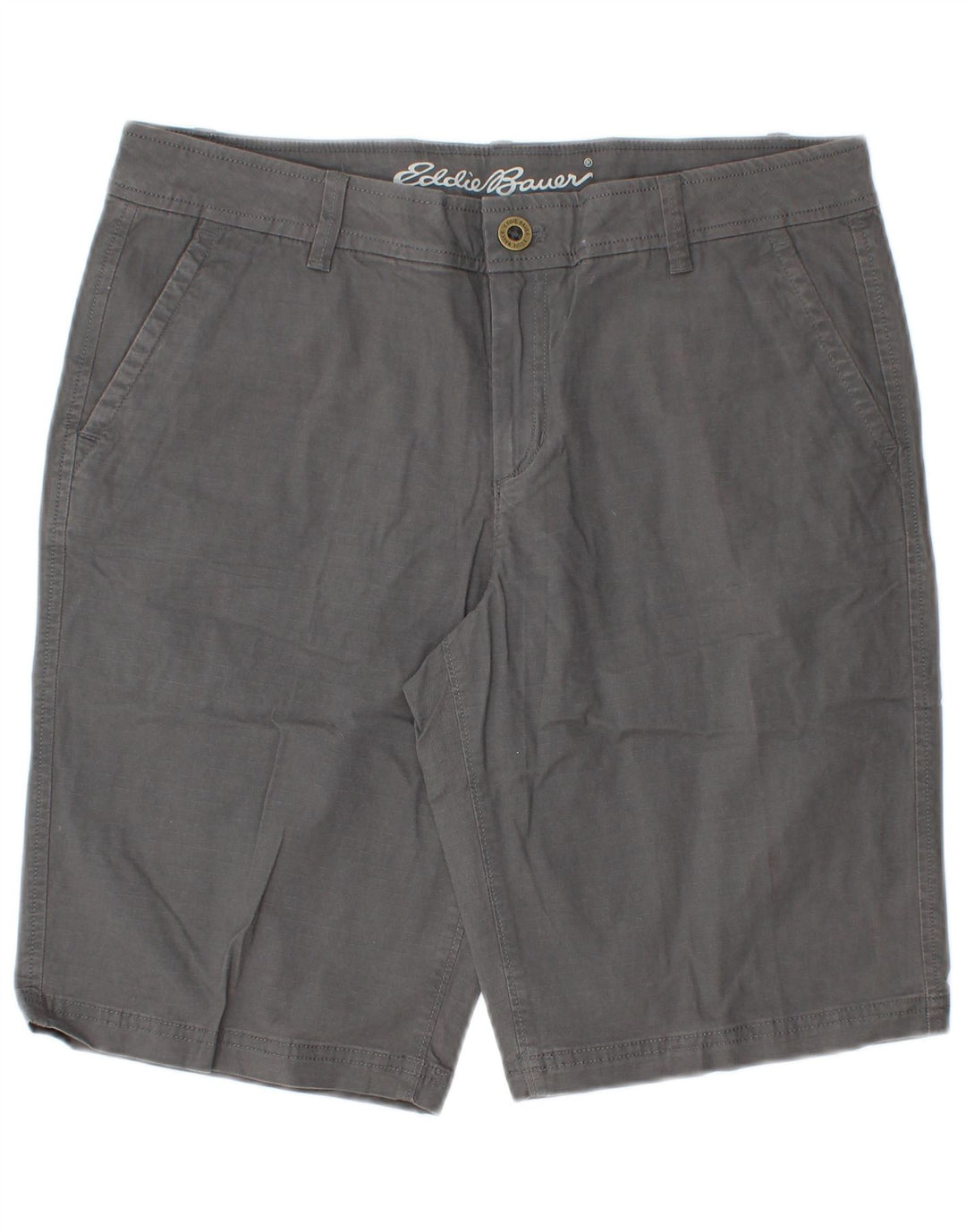 Eddie Bauer Damen Chinoshorts US 8 Medium W32 Graue Baumwolle