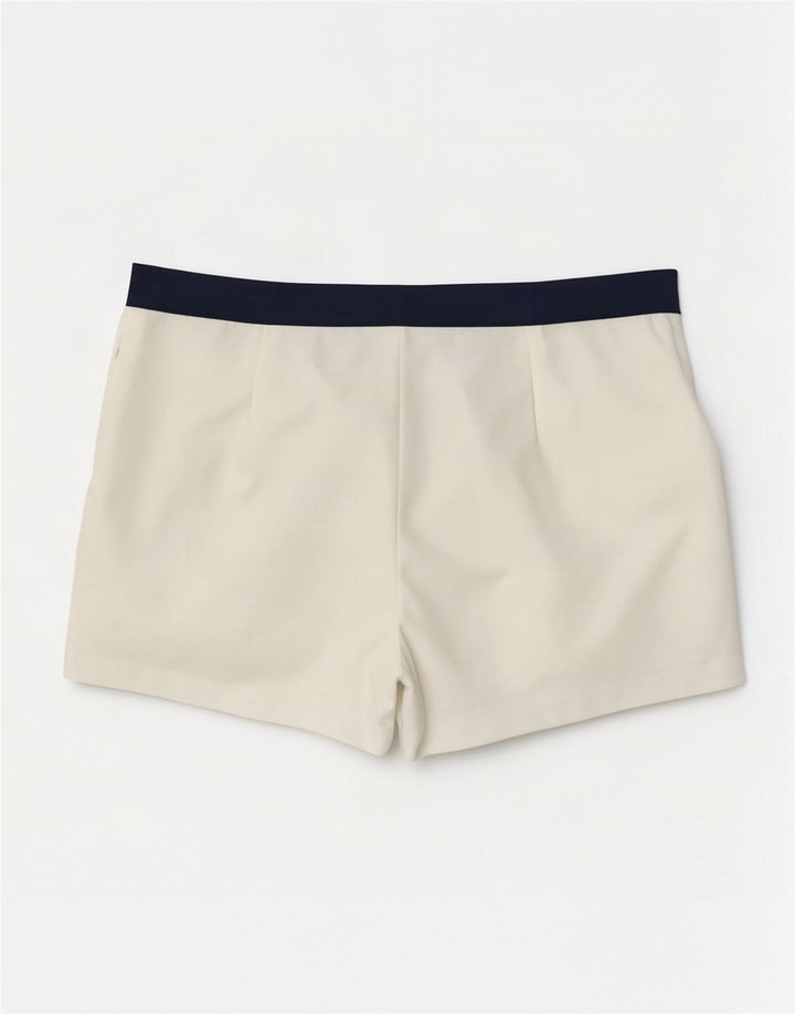 Vintage Herren Casual Shorts IT 50 Large W30 Weiß Colourblock Polyester