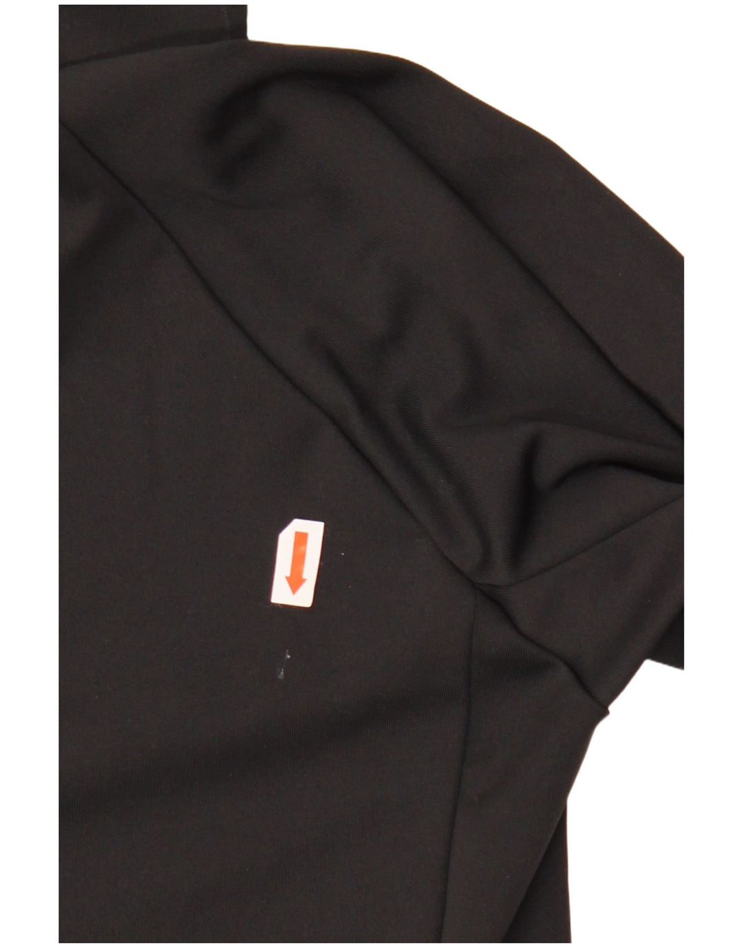 COLUMBIA Damen Crop Button Neck Pullover Trainingsanzug Top UK 12 Medium Schwarz