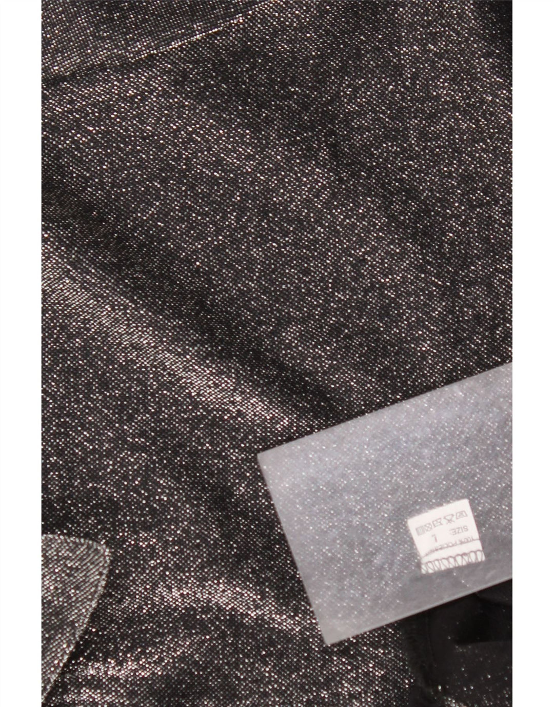 VINTAGE Übergroße Damen-Hemdbluse UK 16 Großes schwarz geflecktes Polyester