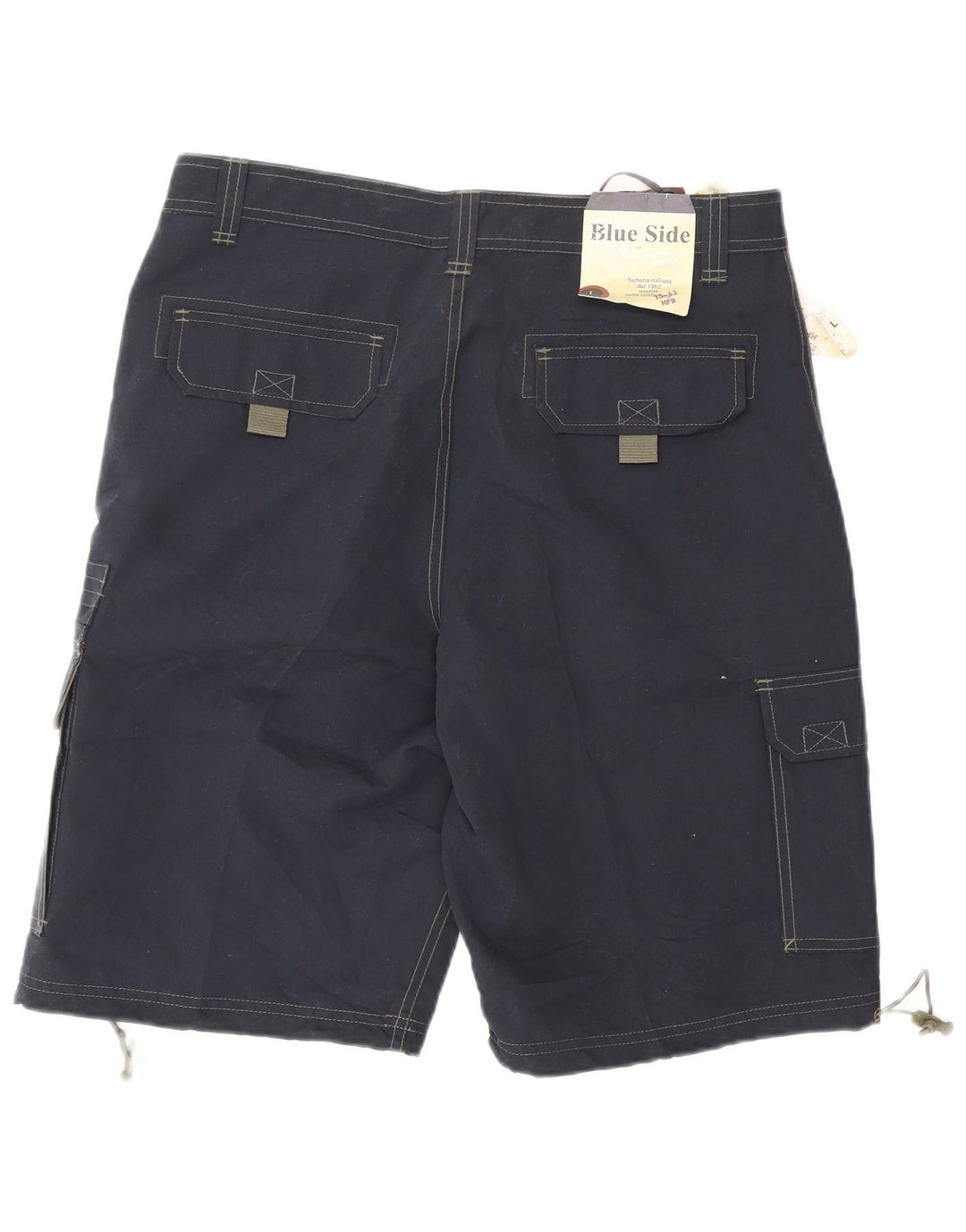 Blue Side Herren-Cargoshorts, Größe L, W34, marineblaues Polyester
