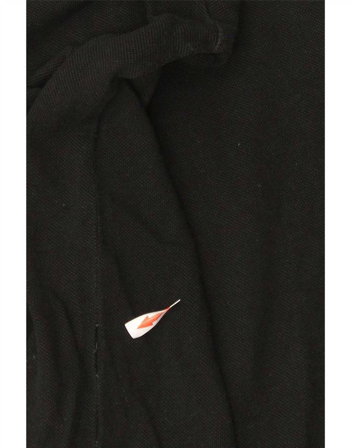 Lacoste Herren-Langarm-Poloshirt, Größe 3, klein, Schwarz