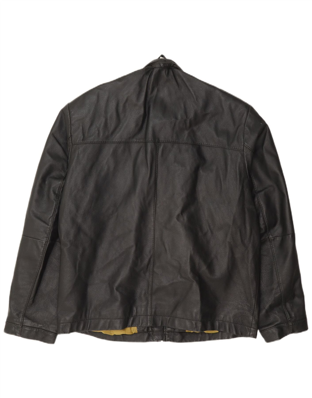 Pierre Cardin Herren Bomber-Lederjacke UK 40 Large Schwarz