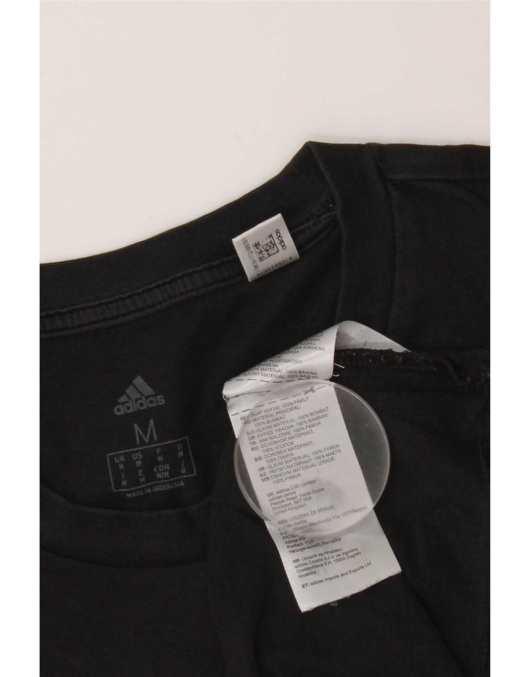 Adidas Herren Grafik T-Shirt Top Medium Schwarz Baumwolle