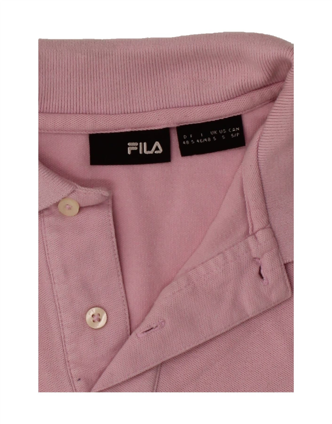 FILA Mens Polo Shirt Small Pink Cotton Vintage Fila and Second-Hand Fila from Messina Hembry 