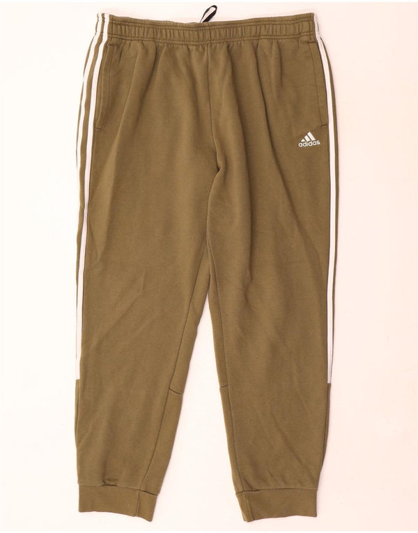 Adidas Herren Trainingshose Jogger XL Khaki Baumwolle