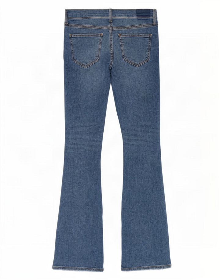 Zara Damen Schlagjeans EU 38 Small W28 L32 Blaue Baumwolle