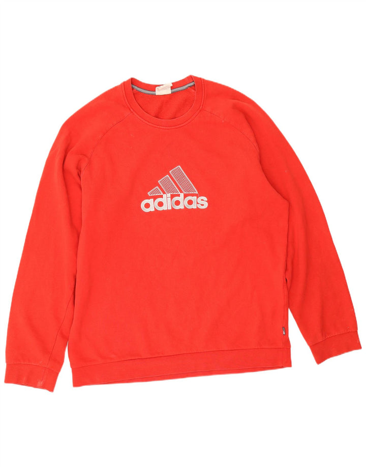 Adidas Herren Grafik-Sweatshirt-Pullover XL aus roter Baumwolle