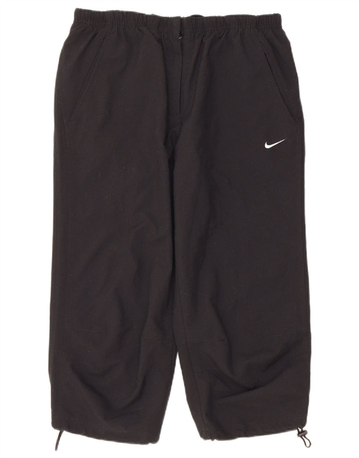 Nike Damen Capri-Trainingshose UK 10/12 Mittelschwarzes Polyester