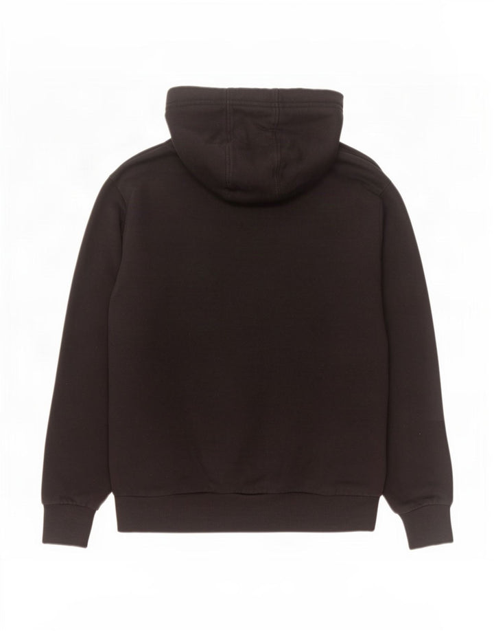 Kappa Herren Graphic Hoodie Pullover Mittelschwarze Baumwolle