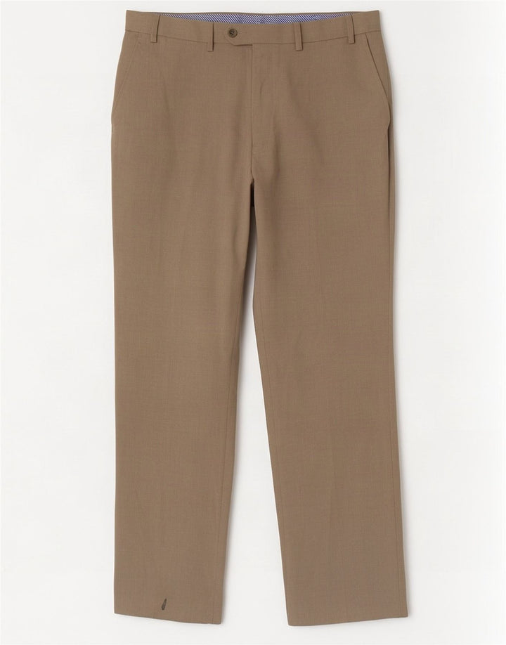 Gerade Herren-Anzughose von Marks & Spencer, W38, L33, beige, Polyester