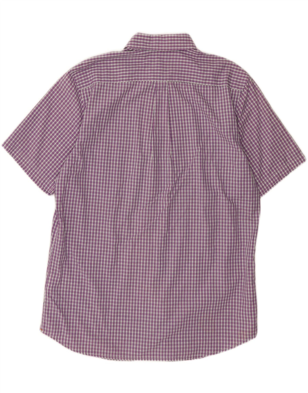 DOCKERS Mens Modern Classic Fit Shirt Large Purple Check Cotton