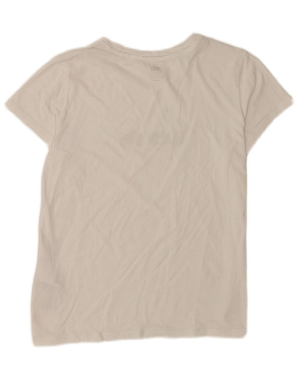 Levi's Damen-T-Shirt mit Grafik, UK 12, mittelweiße Baumwolle