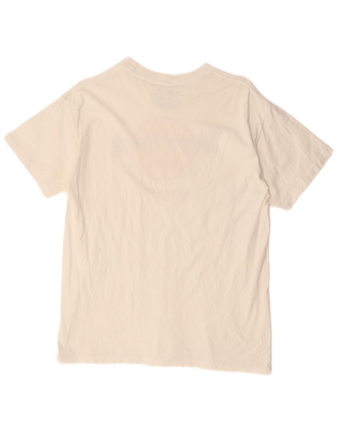 HARD ROCK CAFE Damen Grafik T-Shirt Top UK 14 Mittelweiße Baumwolle