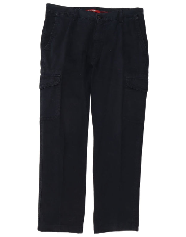 Carrera Gerade Herren-Cargohose W36 L30 Marineblaue Baumwolle