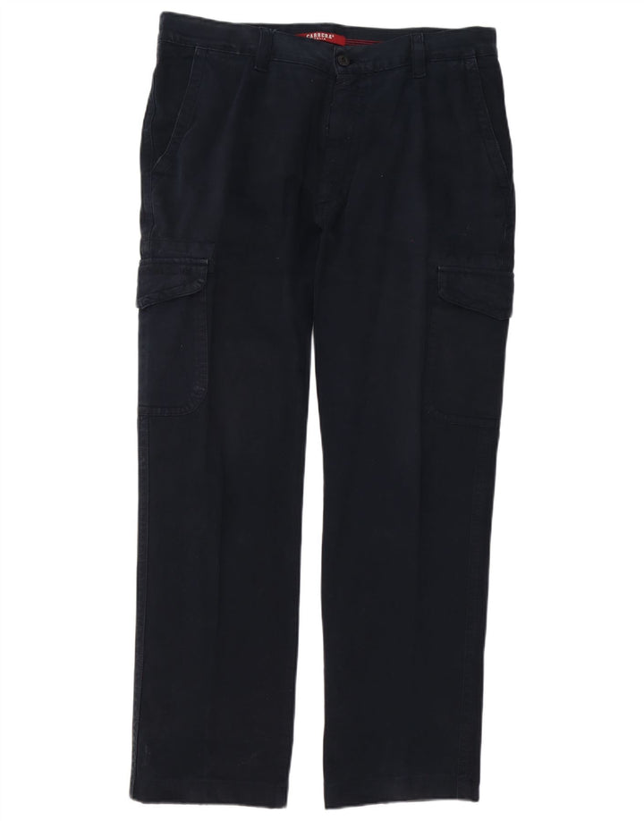 Carrera Gerade Herren-Cargohose W36 L30 Marineblaue Baumwolle