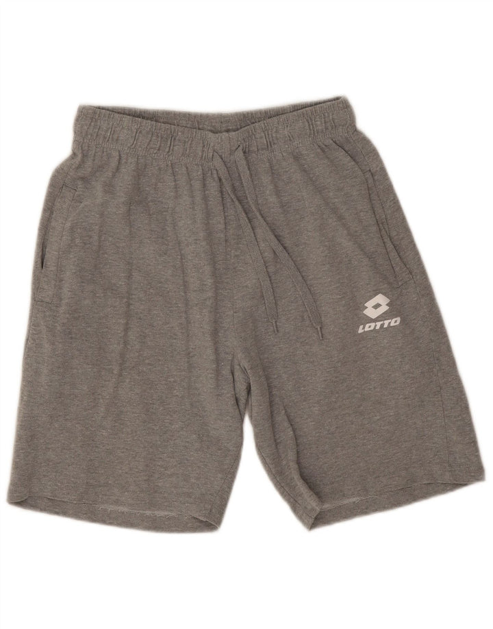 Lotto Herren-Sportshorts, groß, grau gesprenkelte Baumwolle