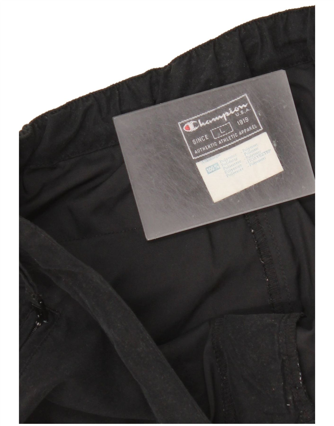 Champion Gerade Chino-Hose für Damen, Größe L, W32, L32, Schwarz, Polyester