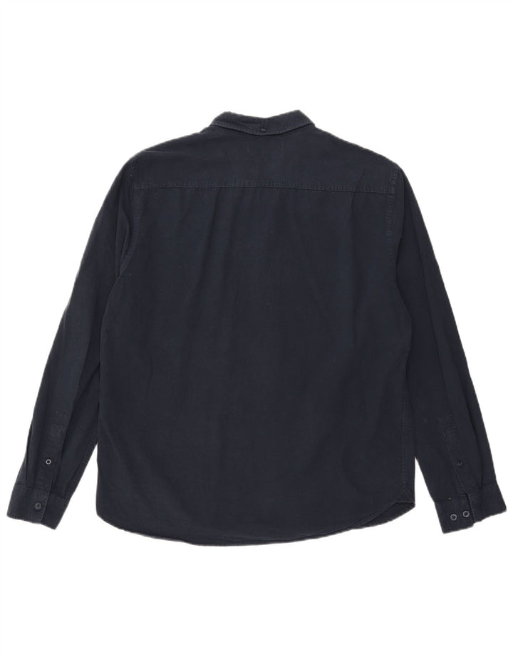JACK WILLS Herren-Slim-Fit-Hemd, Größe L, Marineblau