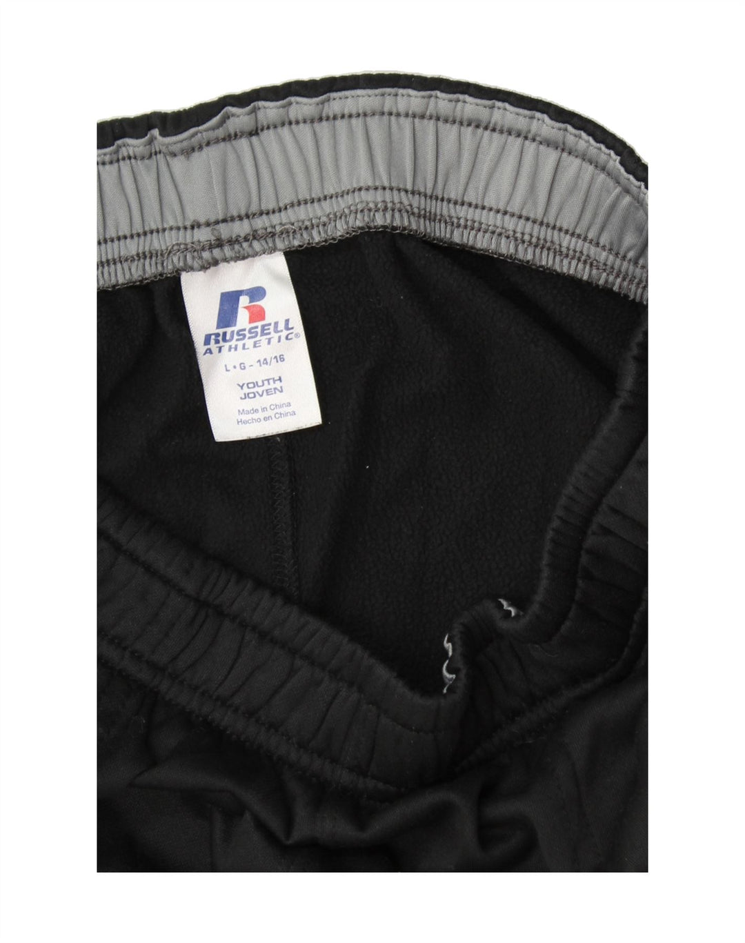 RUSSELL ATHLETIC Boys Sport Shorts 14-15 Years Large Black Polyester Vintage Russell Athletic and Second-Hand Russell Athletic from Messina Hembry 